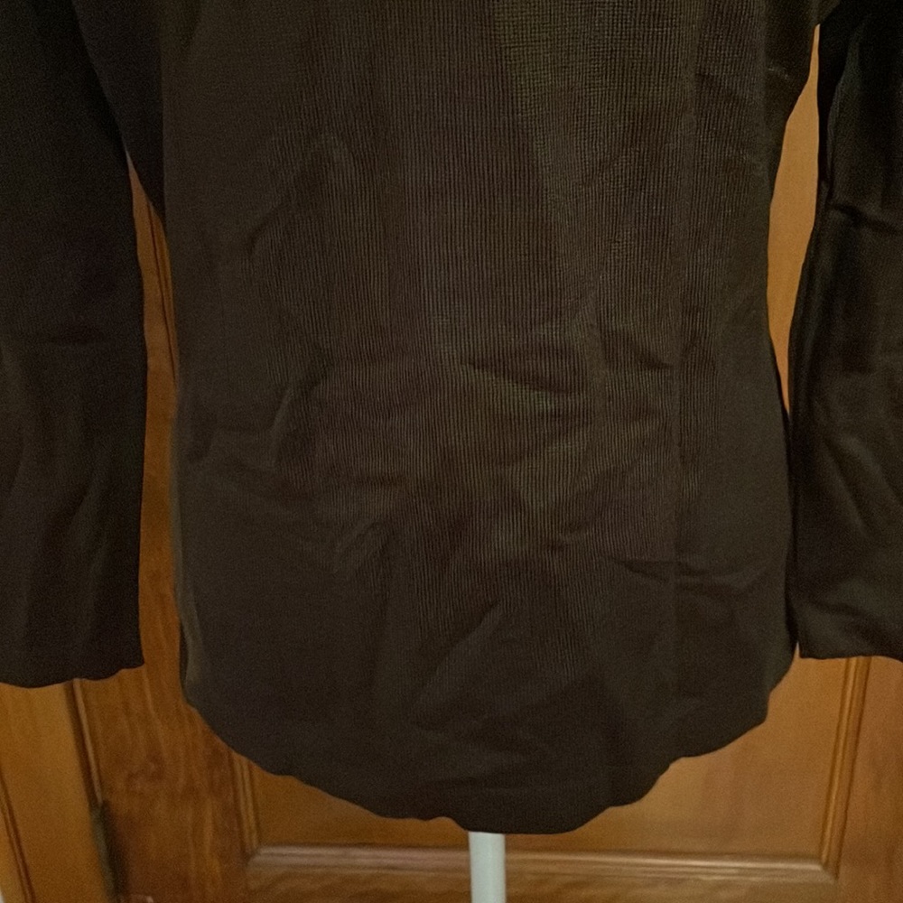 Saks Fifth Avenue The Works Brown Knit Long-Sleeve - Picture 8 of 9